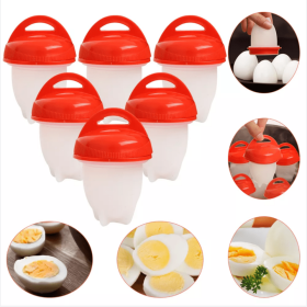 3pcs 6pcs Non stick Silicone Egg Cup  Cooking Cooker Kitchen Baking Gadget Pan Separator Steamed Egg Cup  Egg Poachers Cooker Accessories   6pcs