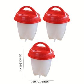 3pcs 6pcs Non stick Silicone Egg Cup  Cooking Cooker Kitchen Baking Gadget Pan Separator Steamed Egg Cup  Egg Poachers Cooker Accessories   3pcs