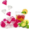 24pcs Reusable Ice Cube  Plastic Ice Cubes  Quick Freeze Easy to Clean Refreezable Fake Ice Cubes For Making Cold Appealing Drinks  Lunch Bags  Cooler