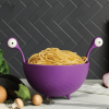 1pc Kitchen Strainer   Big Eyed Monster Design BPA Free Food Strainer For Fruits And Pasta   Fun And Safe   Pink