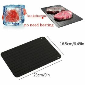 Defrosting Tray for Frozen Meat Rapid and Safer Way of Thawing Food Large Size Defroster Plate Thaw by Miracle Natural Heating A Pack    S