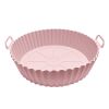 1 2pcs Air Fryer Silicone Pot  Reusable Air Fryer Liners  Silicone Air Fryer Basket  Food Safe Air Fryer Accessories   1PCS Pink