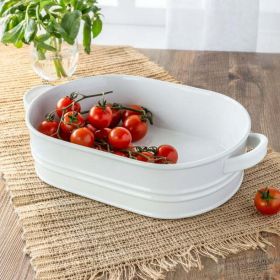 Better Homes   Gardens Porcelain Oval Bakeware Serve Dish  Oven to Table   Better Homes   Gardens