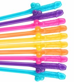 10Pcs Drink Straw for Adults Bridal Shower Birthday Party Wedding Favor Decor Juice Drinking Straws Home Kitchen Bar Garden Supplies Reusable Plastic