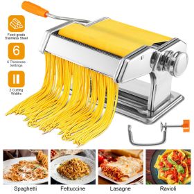 Pasta Maker Roller Machine Fettuccine Noodle Maker   Silver