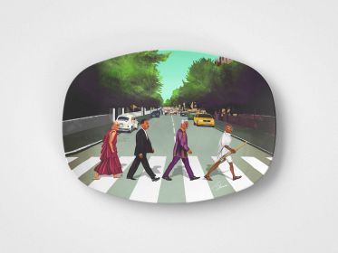 Come Together    10 x14  Serving Platter    Peaceful Unity Gift Idea   Set of 4