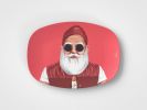 Santa Claus    10 x14  Serving Platter    Christmas Gift Idea   Set of 4