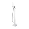 VEVOR Freestanding Bathtub Faucet  Floor Mount  Freestanding Tub Filler  Shower Mixer Taps  Two Water Modes  360   Swivel Spout  for Bathing   Showeri