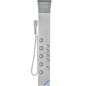 VEVOR Shower Panel System  4 Shower Modes Shower Panel Tower  Rainfall  Waterfall  5 Full Body Massage Jets and 3 Setting Handheld Shower Head with 59