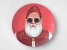 Santa Claus    10  Round Plate    Christmas Gift Idea   Single Plate