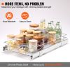 VEVOR 11 W x 21 D Pull Out Cabinet Organizer  Heavy Duty Slide Out Pantry Shelves  Chrome Plated Steel Roll Out Drawers  Sliding Drawer Storage for Ho