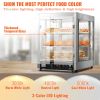 VEVOR 3 Tier Commercial Food Warmer Countertop Pizza Cabinet with Water Tray   Default