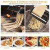 Pasta Maker Roller Machine Fettuccine Noodle Maker   Silver