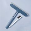 1pc 2pcs 3 in 1 Multi Purpose Glass Cleaning Brush With Handle  Magic Window Cleaning Brush  Squeegee For Window  Glass  Shower Door  Car Windshield