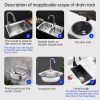 1pc Splash Guard For Sink Faucet  10 63 x5 51   Faucet Drain Rack  Super Absorbent Fast Drying Mat Sink Gadgets  Drip Catcher For Kitchen  Drain Stora