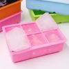 1pc Ice Cube Trays With Lid  Food Grade Silicone 6 Grid Ice Cube Mold  Flexible Easy Release Square Shaped Ice Maker  Kitchen Gadgets   6 Ice Trays Wi