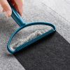 1pc Remover Fluff Lint Brush Clothes Fabric Hair Pet Shaver Dust Magic Cleaner   Blue