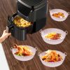 1 2pcs Air Fryer Silicone Pot  Reusable Air Fryer Liners  Silicone Air Fryer Basket  Food Safe Air Fryer Accessories   Pink   Gray