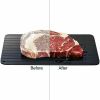 Defrosting Tray for Frozen Meat Rapid and Safer Way of Thawing Food Large Size Defroster Plate Thaw by Miracle Natural Heating A Pack    S