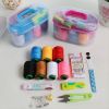 46pcs Portable Household Needle And Thread Sewing Tools Thread Kit Organizer Color Random   46pcs