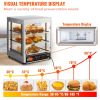 VEVOR 3 Tier Commercial Food Warmer Countertop Pizza Cabinet with Water Tray   Default