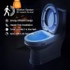 1pc 16 Colors Toilet Light  Human Motion Sensor Night Light  Bathroom Accessories   1Pc 16colors