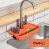 1pc Splash Guard For Sink Faucet  10 63 x5 51   Faucet Drain Rack  Super Absorbent Fast Drying Mat Sink Gadgets  Drip Catcher For Kitchen  Drain Stora