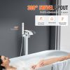 VEVOR Freestanding Bathtub Faucet  Floor Mount  Freestanding Tub Filler  Shower Mixer Taps  Two Water Modes  360   Swivel Spout  for Bathing   Showeri