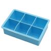 1pc Ice Cube Trays With Lid  Food Grade Silicone 6 Grid Ice Cube Mold  Flexible Easy Release Square Shaped Ice Maker  Kitchen Gadgets   6 Ice Trays Wi