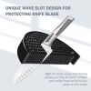 Knife Block  Cookit kitchen Universal Knife Holder without Knives  Detachable Knife Storage with Scissors Slot  Space Saver Multi function Knife Utens