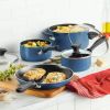 12pc Nonstick Aluminum Cookware Set with Prestige Tools   Blue