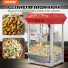 VEVOR Popcorn Popper Machine 8 Oz Countertop Popcorn Maker 850W 48 Cups Red   Default