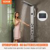 VEVOR Shower Panel System  6 Shower Modes  LED   Screen Hydroelectricity Shower Panel Tower  Rainfall  Waterfall  5 Massage Jets  Tub Spout  Handheld