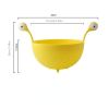 1pc Kitchen Strainer   Big Eyed Monster Design BPA Free Food Strainer For Fruits And Pasta   Fun And Safe   Yellow