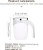 Automatic Stirring Magnetic Mug  Rechargeable Model Stirring Coffee Cup  Electric Stirring Cup  Lazy Milkshake Rotating Cup For Home Kitchen   White