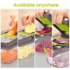 Multifunction Vegetable Fruit Slicer Chopper Food Container   One Size