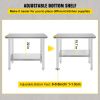 VEVOR Stainless Steel Work Table 24 x 36 x 32 Inch Commercial Kitchen Prep   Work Table Heavy Duty Prep Worktable Metal Work Table with Adjustable Fee