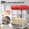 VEVOR Popcorn Popper Machine 8 Oz Countertop Popcorn Maker 850W 48 Cups Red   Default