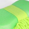 1pc Car Wash Mitt Chenille Microfiber Wash Sponge Scratch Free  Ultra Absorbent Microfiber Waffle Drying Towel For Car Detailing  Green  9 05in 5 11in