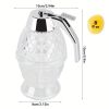 1pc Honey Dispenser  No Drip Maple Syrup Dispenser  Honey Comb Shaped Honey Pot  Honey Jar With Storage Stand  8oz Capacity   Transparent