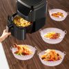 1 2pcs Air Fryer Silicone Pot  Reusable Air Fryer Liners  Silicone Air Fryer Basket  Food Safe Air Fryer Accessories   1PCS Crimson