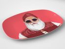 Santa Claus    10 x14  Serving Platter    Christmas Gift Idea   Set of 4