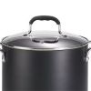 12qt Stock Pot with Lid  Simply Cook Nonstick Cookware Black   Black