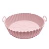 1 2pcs Air Fryer Silicone Pot  Reusable Air Fryer Liners  Silicone Air Fryer Basket  Food Safe Air Fryer Accessories   1PCS Crimson