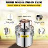 VEVOR Alcohol Still 8Gal 30L Stainless Steel Water Alcohol Distiller Copper Tube Home Brewing Kit Build in Thermometer for DIY Whisky Wine Brandy   De